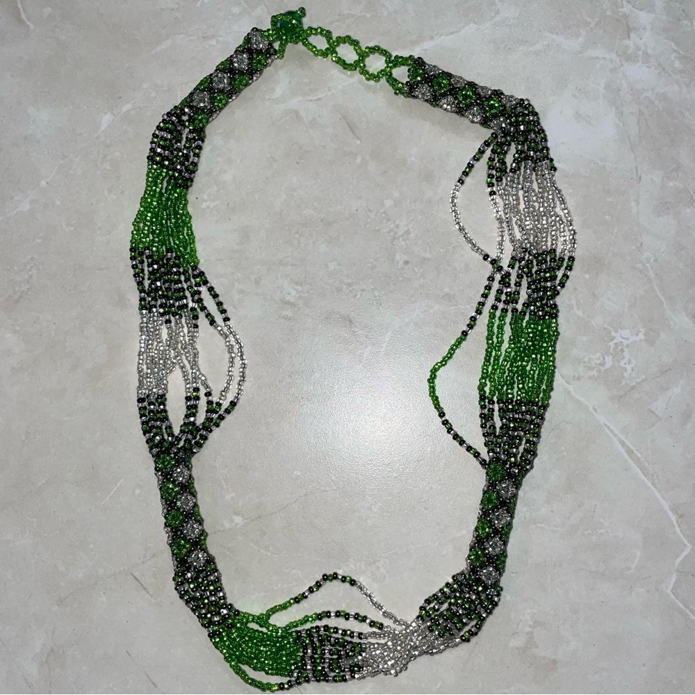 Green Beaded Necklace